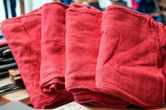 1000 Pcs Red Shop Towels Jumbo 15×15 Cleaning Rags, A-Grade & Free Shipping