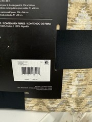 Ralph Lauren Sierra Tan Metallic Taupe Silver F/Queen Duvet Sham Set 3 New~