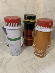 Gourmet Holiday Cookie Tin, Chocolate Chip/Almond/Snickerdoodle/, Christmas Gift