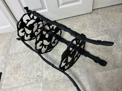 Vintage Victorian Cast Iron 3 Tier plant Stand 26.5”h Flat Black Rose Pattern