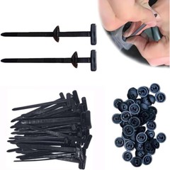 50PCS Nylon Universal Cable Tie Buckle Self-Locking Nylon Zip Ties Holder NEW