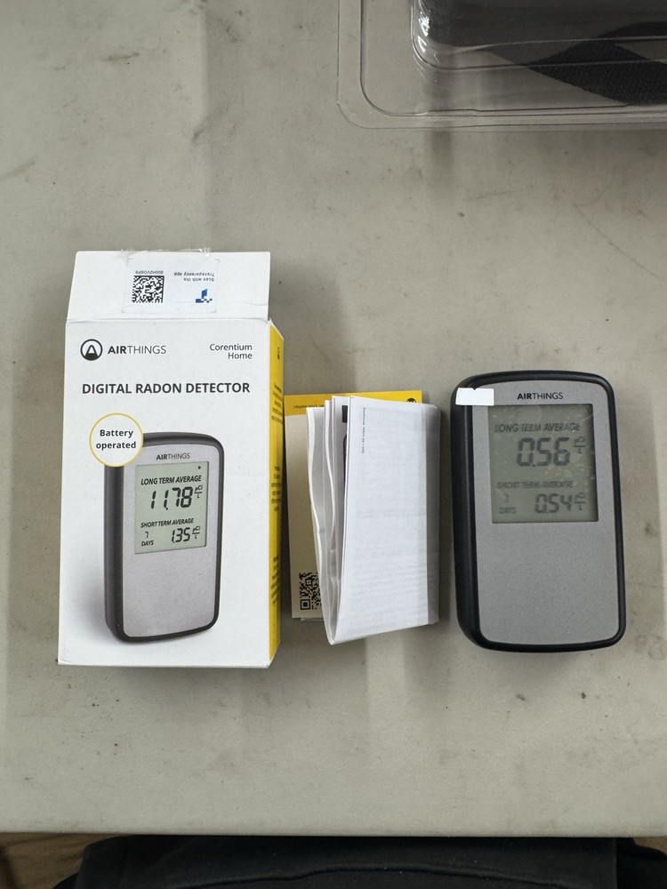 Airthings Corentium Home Digital Radon Gas Detector – TESTED & WORKING