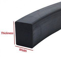 Solid Nitrile NBR Rubber Strip – Various sizes & Thicknesses – 3mm to 70mm
