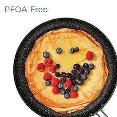 The Rock 16cm (6.5″) Non-Stick Egg Fry Pan – Durable Forged Aluminum – Oven Safe