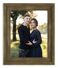 Distressed Cimarron – Saddle Stain Picture Frame – Solid Wood