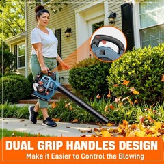 Sopladora De Hojas De Gasolina 26.5 CC 4 Cycle Para Jardin 125 MPH 410 CFM