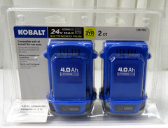 Genuine Kobalt KB2424-03 24V Max Extended Run Lithium-Ion 4.0Ah 2 Pack Battery