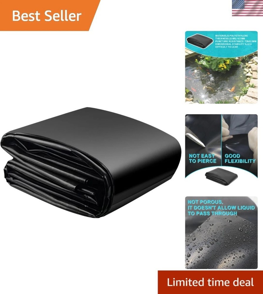 20 Mil Pond Liner – 10×13 Ft Rectangular Heavy-Duty Plastic Solution