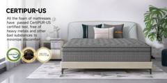 12″ 14″ Twin Full Queen King Size Mattress in a Box Memory Foam Spring Gray Bed