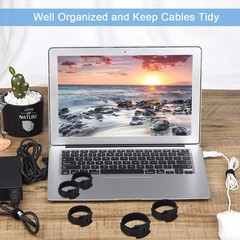 Nettbe 60 PCS 6 Inches Reusable Cable Ties, Adjustable 6inches-60PCS, Black