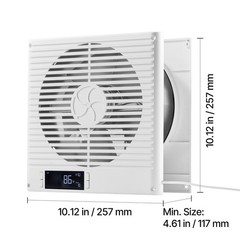 7.5 Inch Room to Room Fan 2-in-1 305 CFM Through Wall Fan Remote Control