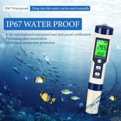 PH/TDS/EC/Salinity/Temperature 5 In 1 Digital Water Quality Meter Tester Tool US