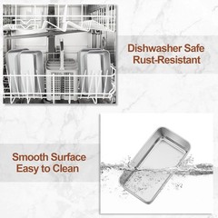 2 Pack Bread Loaf Pans for Baking Bread, 9x5Inch Stainless Steel Meatloaf Bak…