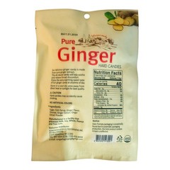 Songwha Pure Ginger Hard Candies 100g, All Natural & Gluten Free – Packs of 3