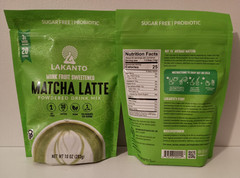 2 Lakanto® Sugar Free Matcha Latte – Green Tea Powder w/ Shelf Stable Probiotics