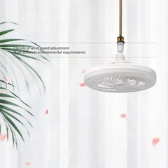 Rotatable 3in1 Ceiling Fan Remote Control Lighting Lamp Base Bedroom Living Room