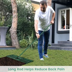 Lawn Leveling Rake 42″ x 10″ Heavy Duty Level Lawn Tool for Garden Golf Course