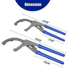 WORKPRO Oil Filter Wrench/Pliers 9″&12″ Set Adjustable Oil Filter Removal Tool