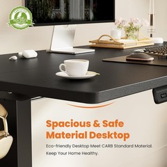 Electric Standing Desk – 40/48/55/63 x 24 inch Adjustable Sit to Stand Up Desk