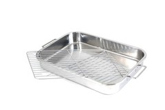 Stainless Steel Roasting Pan, 16 X 12 Inches