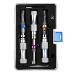 3PCS Tubular 7 Pins Tool Stainless Adjustable Tool 7mm 7.5mm 7.8mm 3 Inner Rods