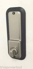 All Weather Mechanical Keyless Deadbolt Door Lock – Satin Nickel