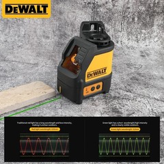 DEWALT Laser Level 2-Line Cross Line Green Light Automatic Leveling High…