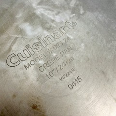 Cuisinart Chef’s Classic Hard Anodized Crepe Pan 10” Oven Safe Titanium 623-24