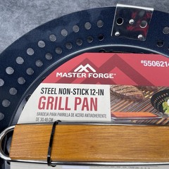 Master Forge Steel Non-stick 12 inch Grill Pan