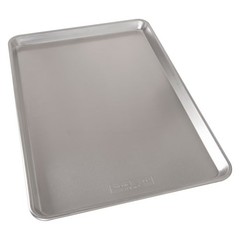 Naturals Jumbo Cookie Sheet: Aluminum Baking Pan, Oven-Safe, Silver