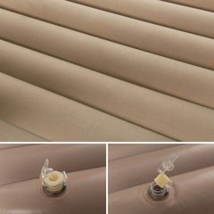 Car Inflatable Mattress Beige, Flocking, Rectangle, Black
