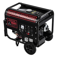 6250W Gas Powered Portable Inverter Generator 110V + 220V with Electric Start