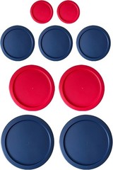 Replacement Lids for Pyrex Glass Containers 1-Cup 2-Cup 4-Cup 7 Cup Round 9pcs