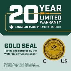 Corro-Protec Powered Anode for Water Heater, 20-Year Warranty + Eliminates Smell