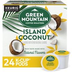 Green Mountain Coffee Island Coconut K-Cups, Light Roast Coffee, 24 Count