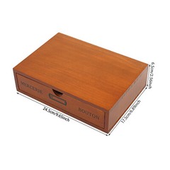 Single-Drawer Storage Box Wooden Desktop Jewelry Organizer Desktop Drawer