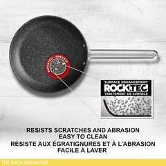 The Rock 16cm (6.5″) Non-Stick Egg Fry Pan – Durable Forged Aluminum – Oven Safe