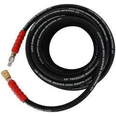 3/8″ x 50ft 6000psi 2-Braid R2 Black Hot Water Pressure Washer Hose