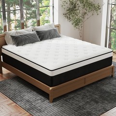 12/14 Inch Mattress Hybrid Memory Foam Bed in A Box, Twin Full Queen King Size