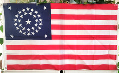 Flag United States US 34 Round Circle Stars 3 x 5 Polyester Historical American