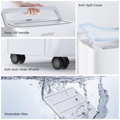 30/80/ 120/ 150 Pint Energy Star Dehumidifier For Home, Basement & Large Space