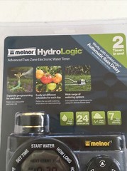 New Melnor HydroLogic 53100 Advanced Two-Zone Electronic Water Timer 2 in 1