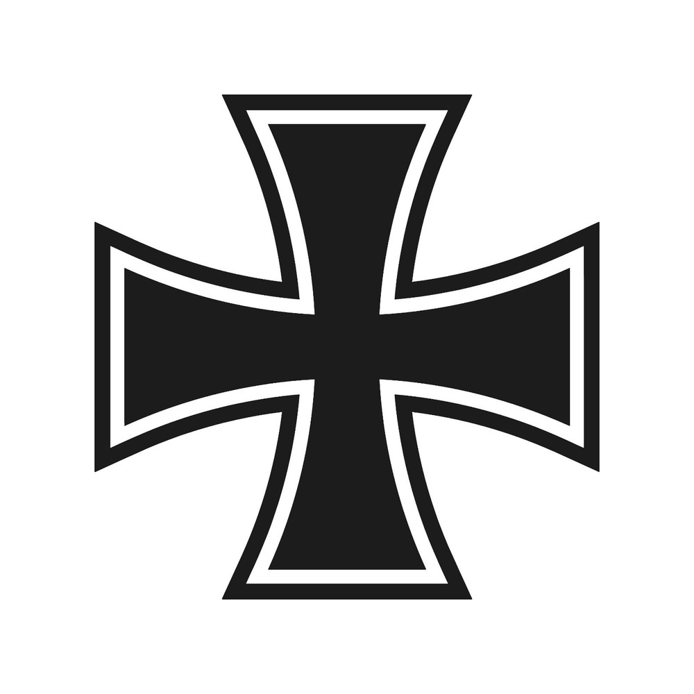 German Cross Iron cross Vinyl Decal Cross symbol Sticker