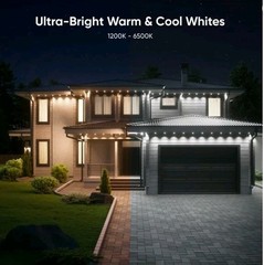 New Nanoleaf Smart Multicolor Permanent Outdoor Lights Smarter Starter Kit 100ft