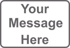 New Personalized Aluminum Metal Sign Customized With Custom Text 8″ x 12″ Size
