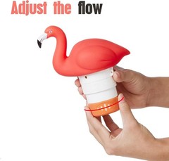 XY-WQ Flamingo Chlorine Floater for 1″ Tab ONLY, Mini Floating Pool Chlorine