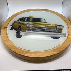 Yellow Checkered Cab Charcuterie Cutting Board Legacy by Picnic Time Cheese
