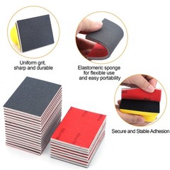 24pcs 180-3000 Grit Sanding Sponge Foam Pads Wet Dry Sandpaper + Sander Block