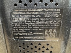 GREENWORKS COMMERCIAL [GL 500] GENUINE 82V MAX 5AH BATTERY – [USED]