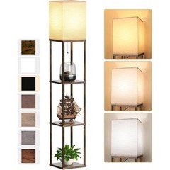 3 Tier Floor Lamp W/ Shelves LED Bulb Memory Function Bright Open Top Design New